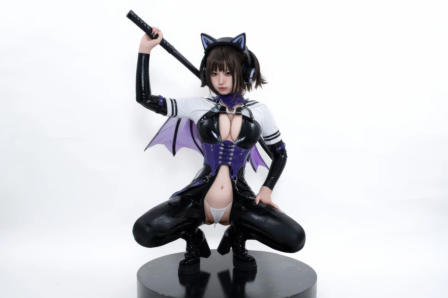 柒柒要乖哦 - No.066 白棚胶衣 [78P-231MB] tg@simisebaisi 【丝足阁】058.webp